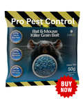 Powerful Rat & Mouse poison, in a No handling chew through Bag