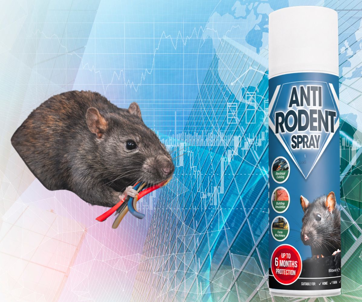 Rat Mouse Anti Chew Spray. Stops Rodents chewing